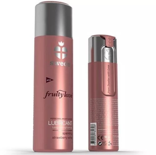 Ovocná láska lubrikant šumivá jahoda 100 ml – kvalitná erotická kozmetika
