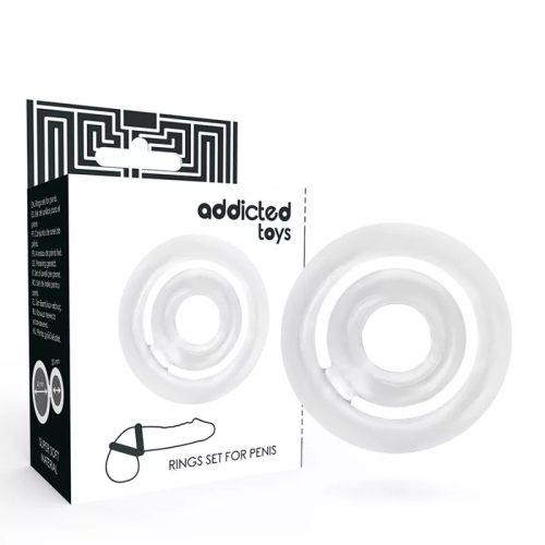 ADDICTED TOYS POTENZ C- PRSTEŇ NA PENIS TRANSPARENTNY
