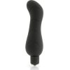 Čierny silikónový vibrator g-spot – kvalitná erotická kozmetika