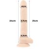 Cock miller silikónový penis vibrátor 24 cm – kvalitná erotická kozmetika