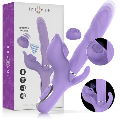 Billie multifunkčný nabíjací vibrator sací a pulzácia fialová – kvalitná erotická kozmetika