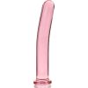 Model 9 dildo borosilikátové sklo 15,5 x 2,5 cm ružové – kvalitná erotická kozmetika