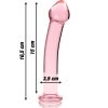 Model 11 dildo borosilikátové sklo 16 x 3 cm ružové – kvalitná erotická kozmetika