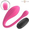 Intense – vibrator janice dvojitá stimulácia 10 vibrácií s ružovým diaľkovým ovládaním – kvalitná erotická kozmetika