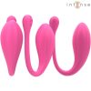 Intense – vibrator janice dvojitá stimulácia 10 vibrácií s ružovým diaľkovým ovládaním – kvalitná erotická kozmetika