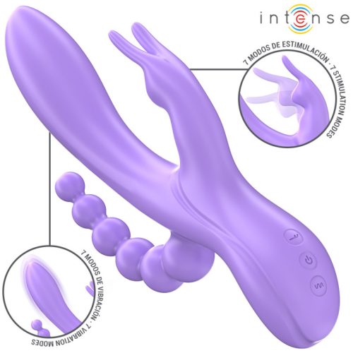 INTENSE – Miko trojitý vibrátor: králičí a análny stimulátor