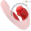 Nathy dvojitý vibrator multifunkčný stimulátor s červenými ústmi – kvalitná erotická kozmetika
