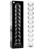 Model 22 dildo borosilikátové sklo 21,5 x 2,5 cm transparentné – kvalitná erotická kozmetika