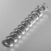 Model 22 dildo borosilikátové sklo 21,5 x 2,5 cm transparentné – kvalitná erotická kozmetika